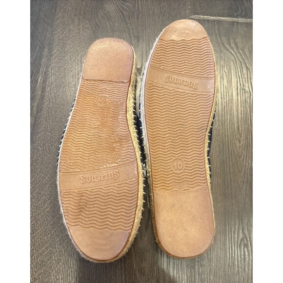 Soludos Floral Espadrilles Blue White Size 10 Flats Mules Boho Embroidered - Picture 5 of 8